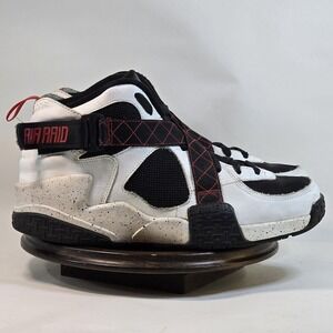 Nike Air Raid Shoes Mens Size 10.5 Black White Red Outdoor Basketball 642330-100